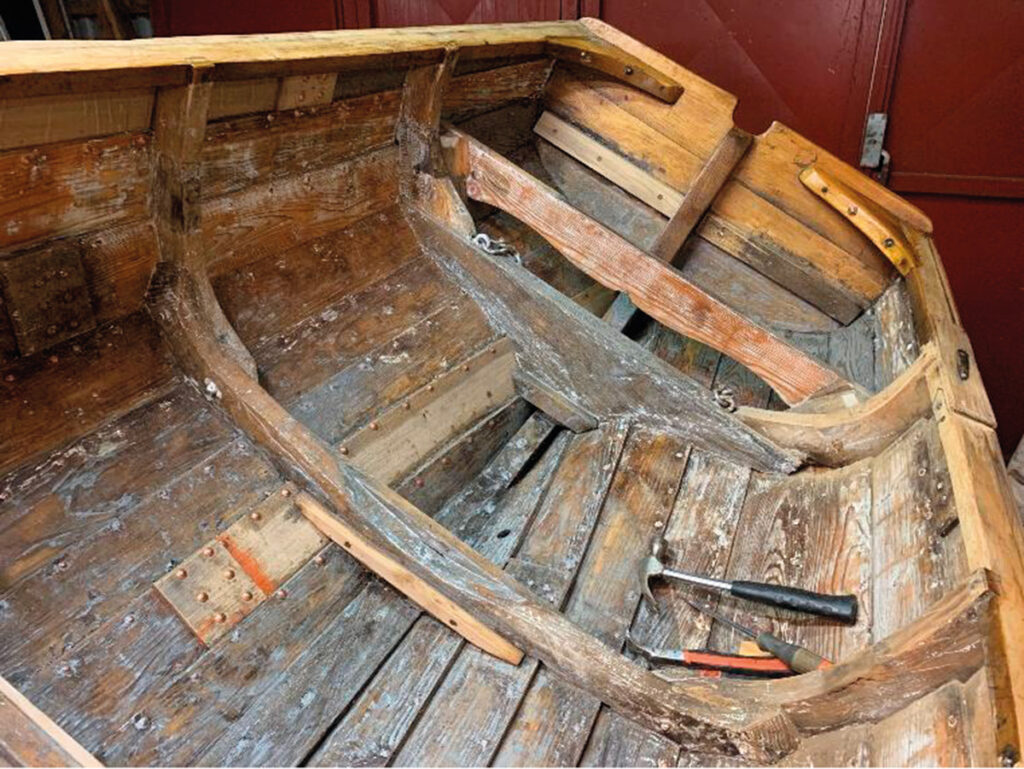 Renovering av Hoppets skeppsbåt