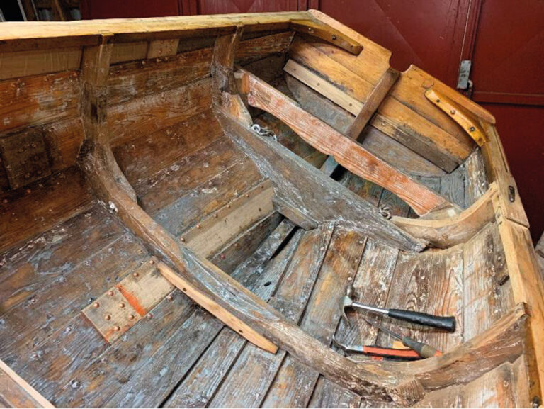 Renovering av Hoppets skeppsbåt
